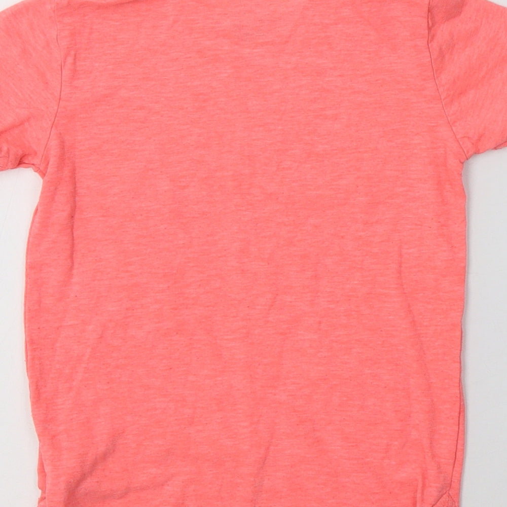NEXT Girls Pink Cotton Basic T-Shirt Size 3 Years Crew Neck - Miami
