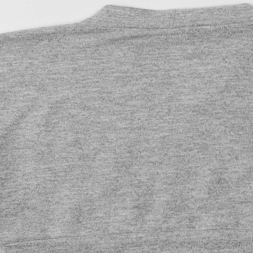 New Look Girls Grey Mock Neck Polyester Pullover Jumper Size 12-13 Years