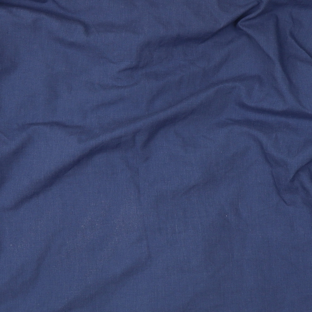 Primark Mens Blue Cotton Button-Up Size XL Collared Button