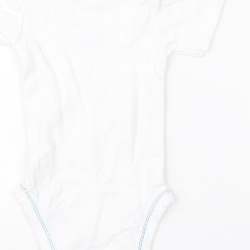 Lily & Dan Baby White Cotton Babygrow One-Piece Size 0-3 Months