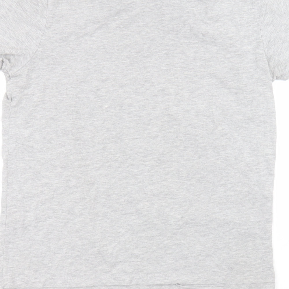 Cedarwood State Womens Grey Cotton Basic T-Shirt Size M Round Neck