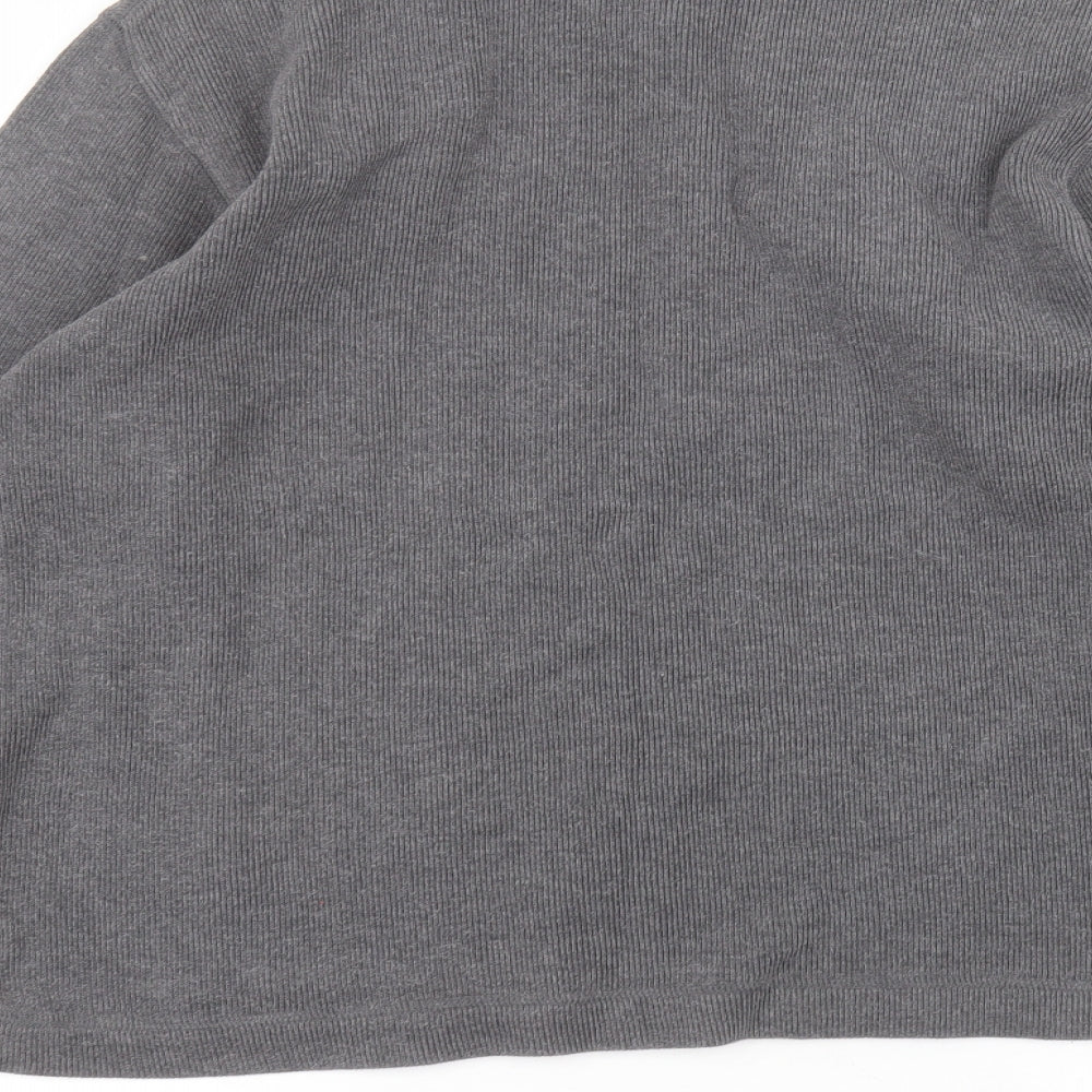 Gap Mens Black V-Neck Cotton Pullover Jumper Size L