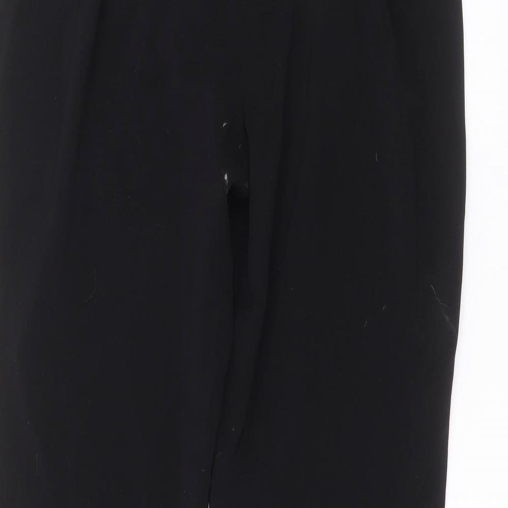ameranto Womens Black Polyester Trousers Size 16 L29 in Regular
