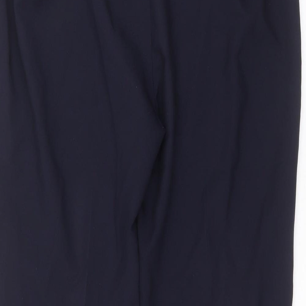 capsule Womens Blue Polyester Trousers Size 18 L29 in Regular