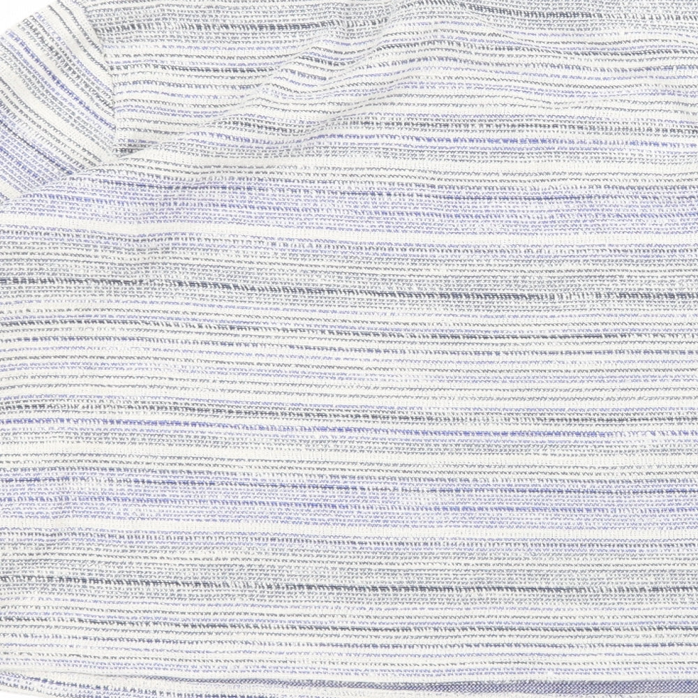 Simply Be Womens White Round Neck Cotton Pullover Jumper Size 16