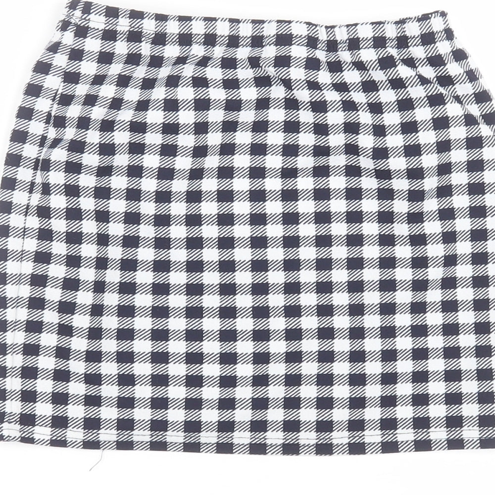SheIn Girls White Cotton Mini Skirt Size 9 Years Regular
