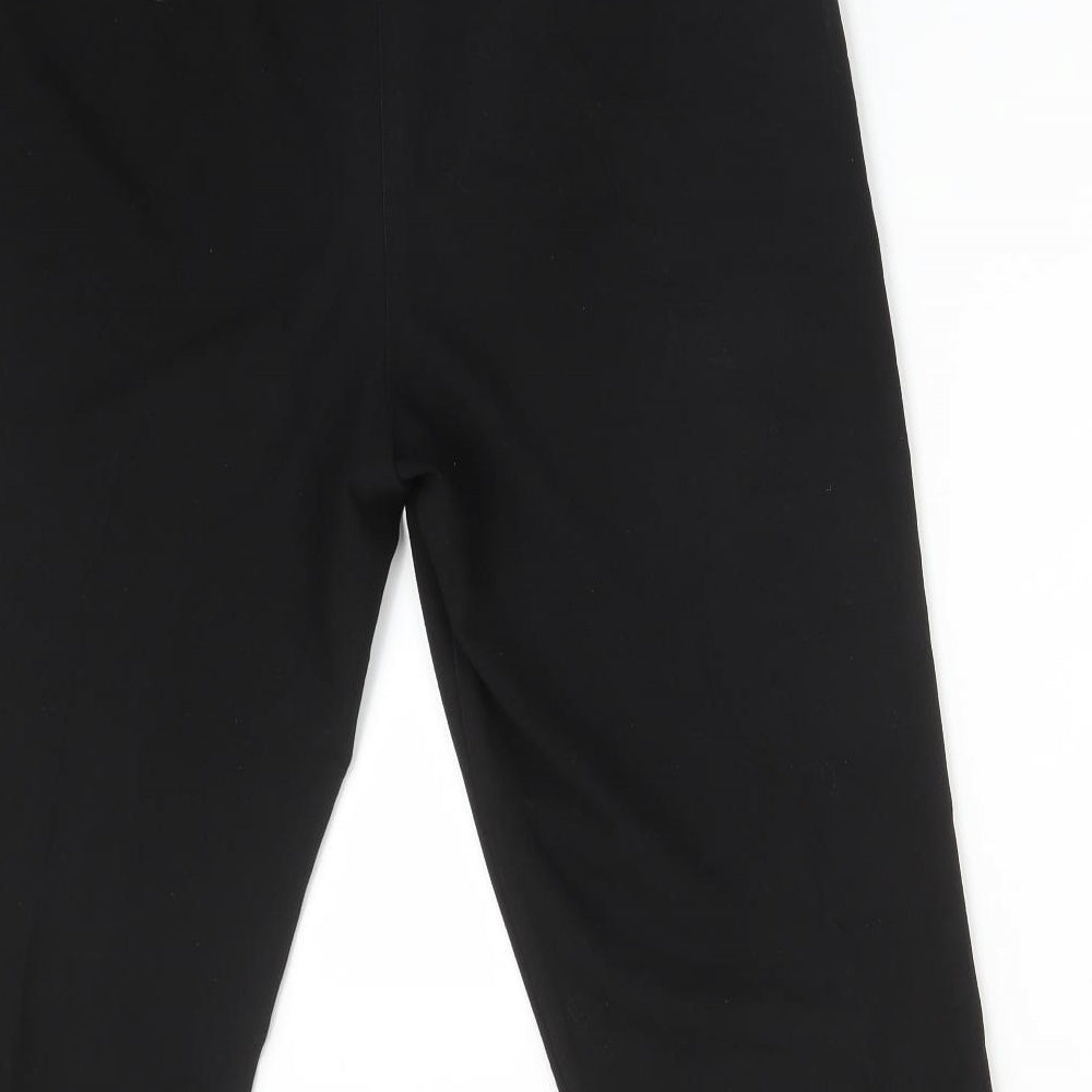 Essentials Womens Black Polyester Dress Pants Trousers Size 16 Regular