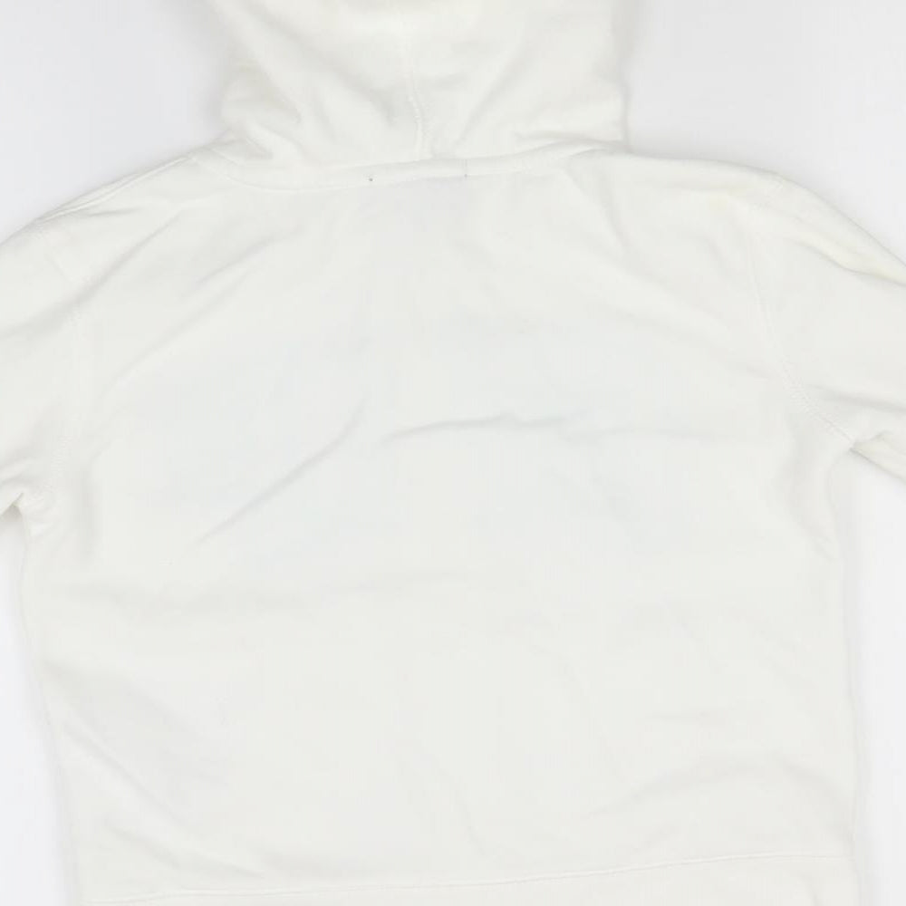 Gap Boys White Cotton Full Zip Hoodie Size 8-9 Years