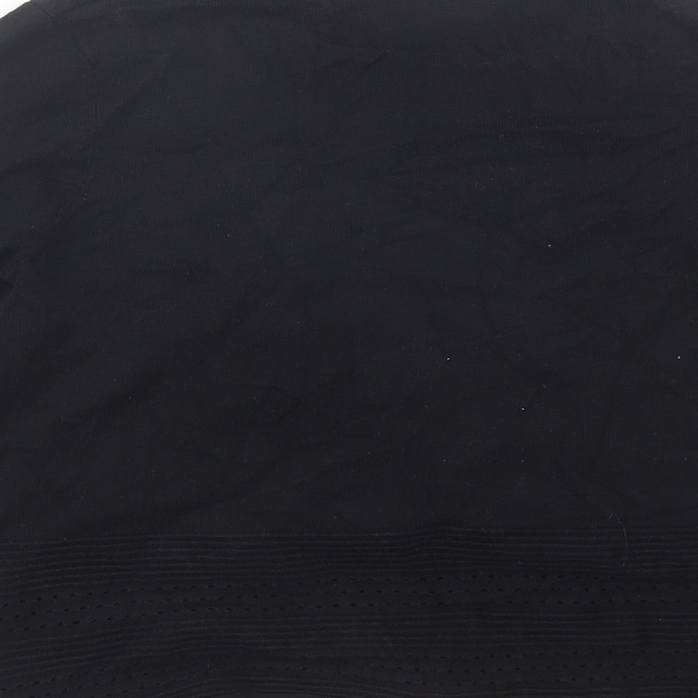 TU Womens Black V-Neck Viscose Cardigan Jumper Size 10