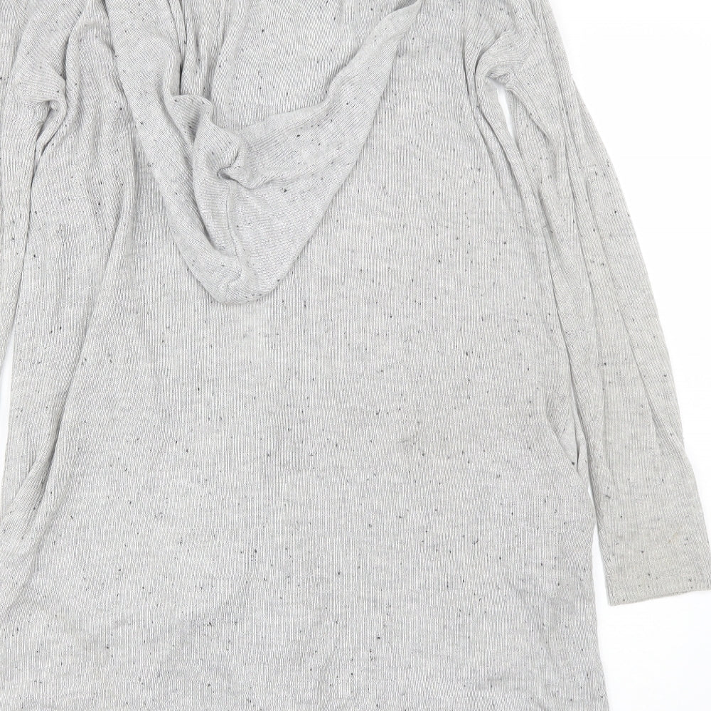AJC Womens Grey V-Neck Viscose Cardigan Jumper Size 14