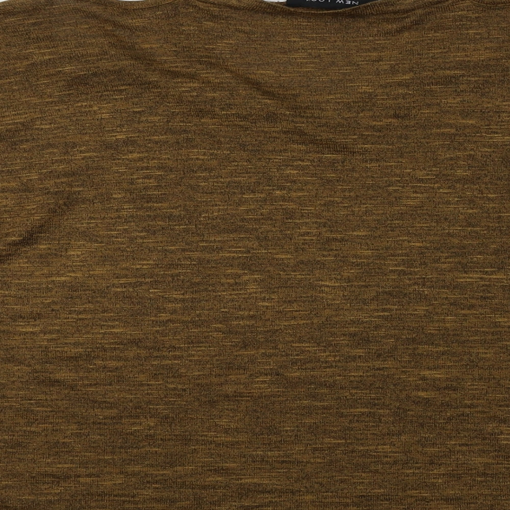 New Look Womens Brown V-Neck Viscose Pullover Jumper Size S