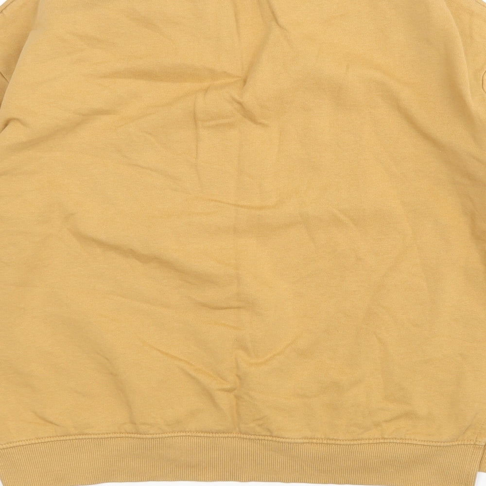 H&M Womens Brown Round Neck Cotton Pullover Jumper Size M