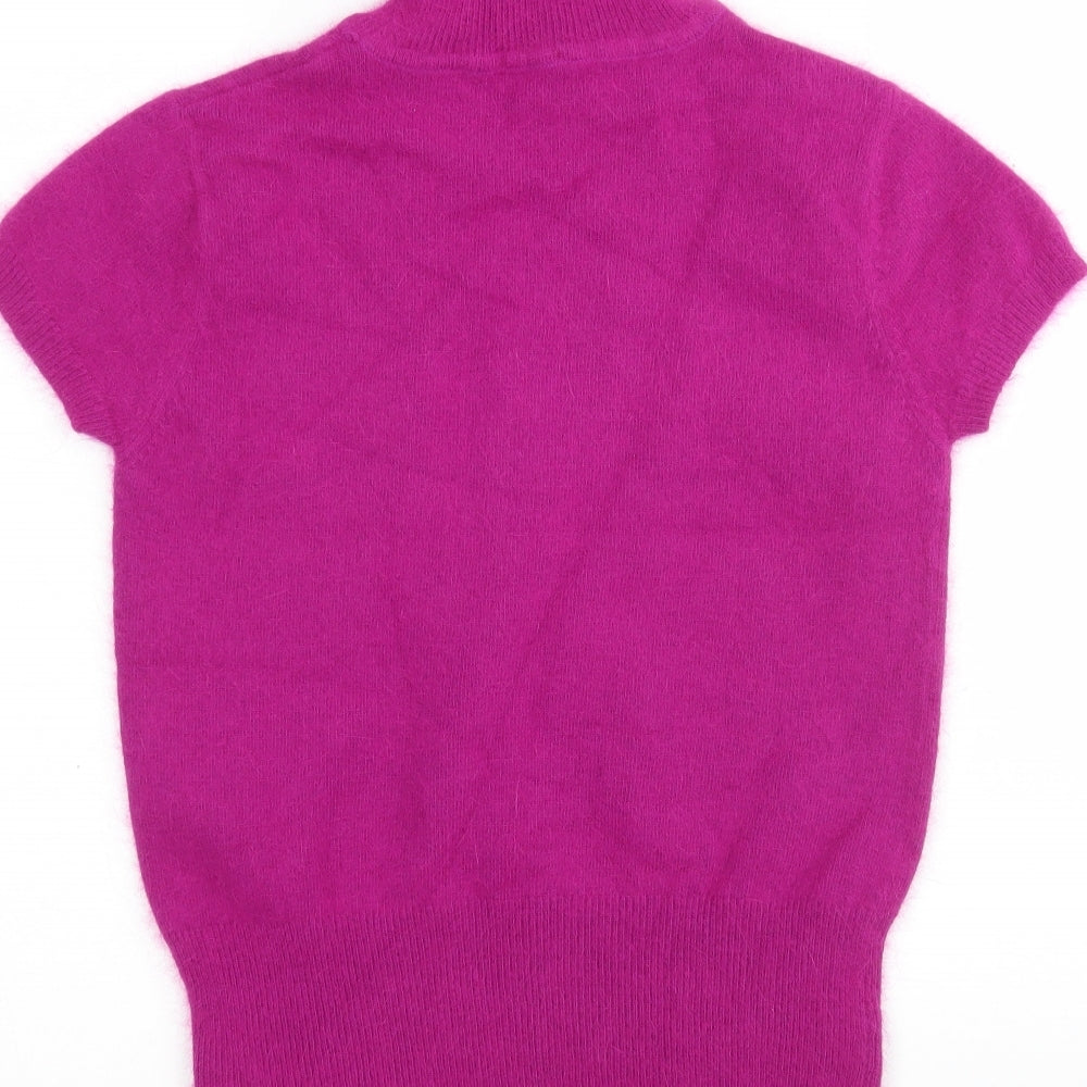 Nuna Lie Womens Pink Roll Neck Polyamide Pullover Jumper Size S
