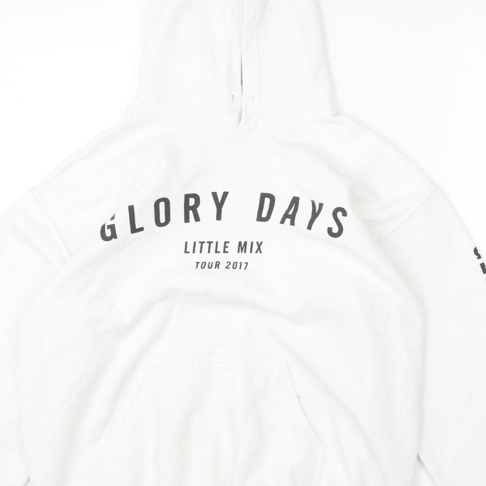Gildan Mens White Cotton Pullover Hoodie Size M
