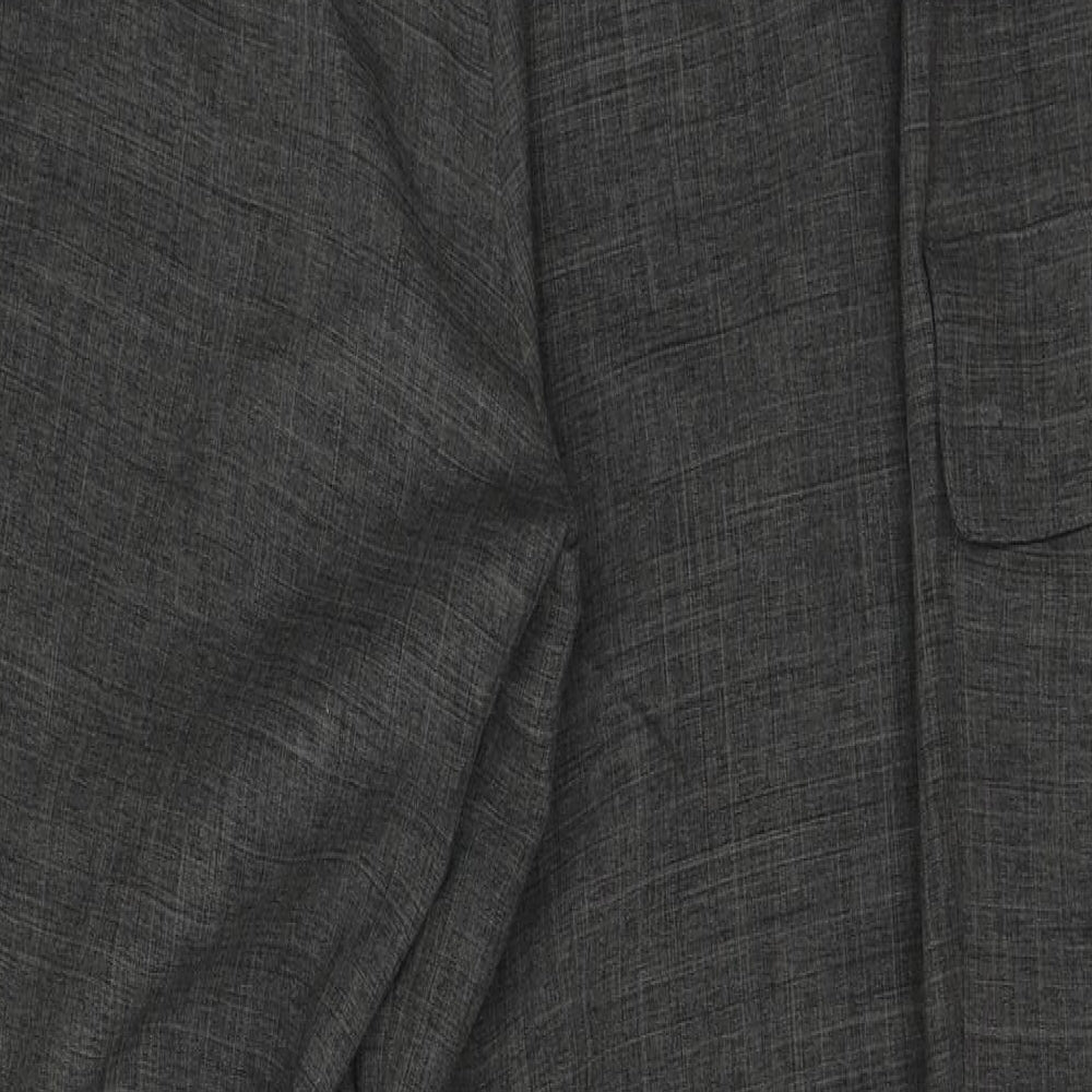 Agenda Womens Grey Polyester Dress Pants Trousers Size 18 L28 in Regular