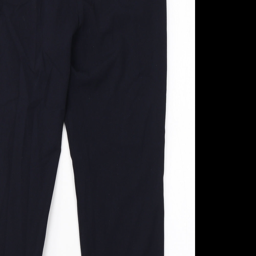Isle Womens Blue Viscose Dress Pants Trousers Size 16 L24 in Regular