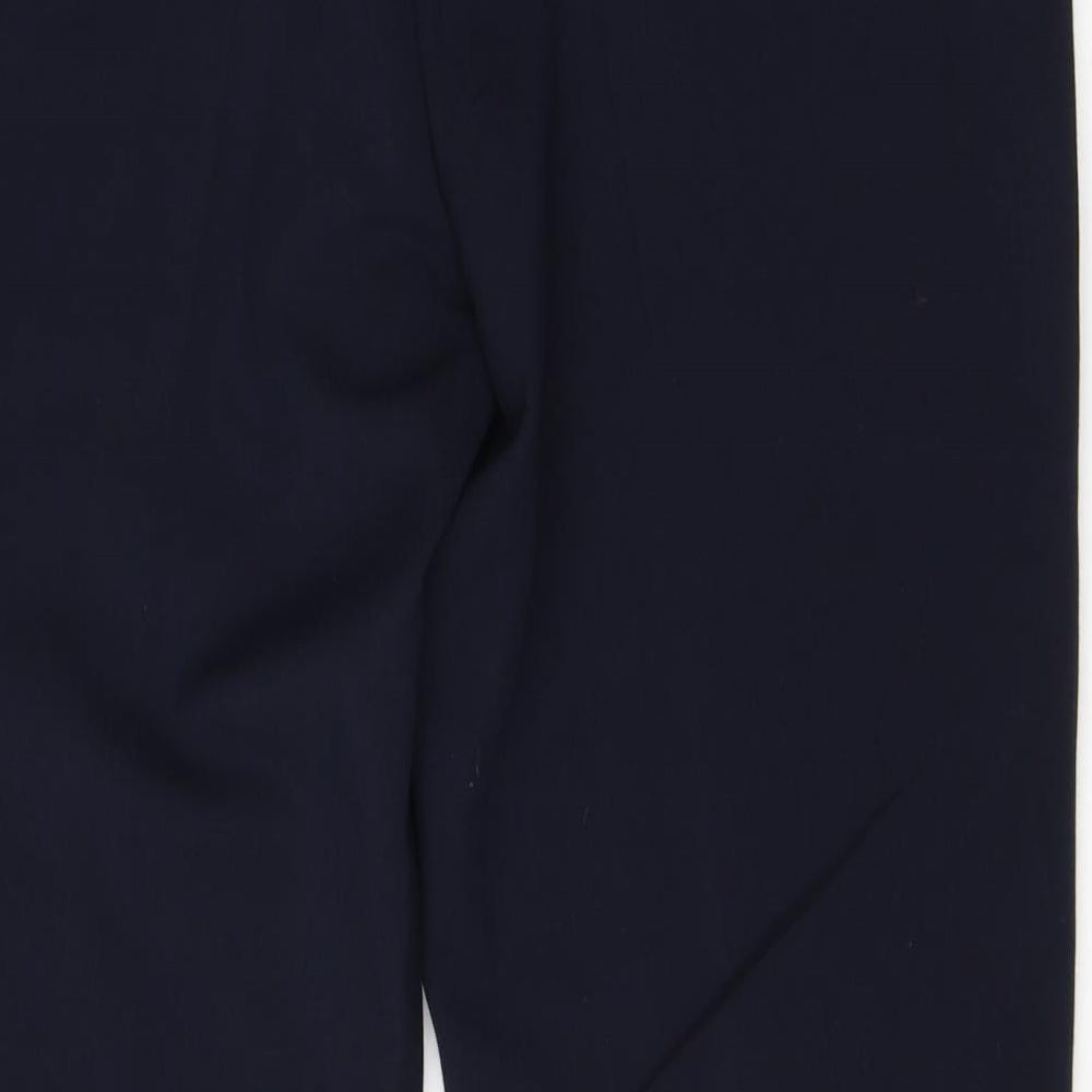 Debenhams Womens Black Viscose Dress Pants Trousers Size 14 L26 in Regular