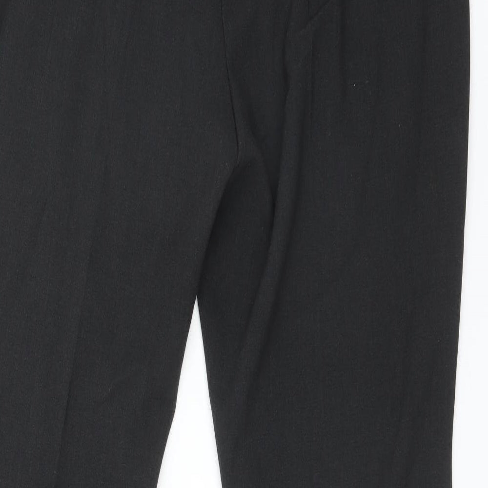 Marks & Spencer Womens Grey Polyester Dress Pants Trousers Size 14 L29 in Regular