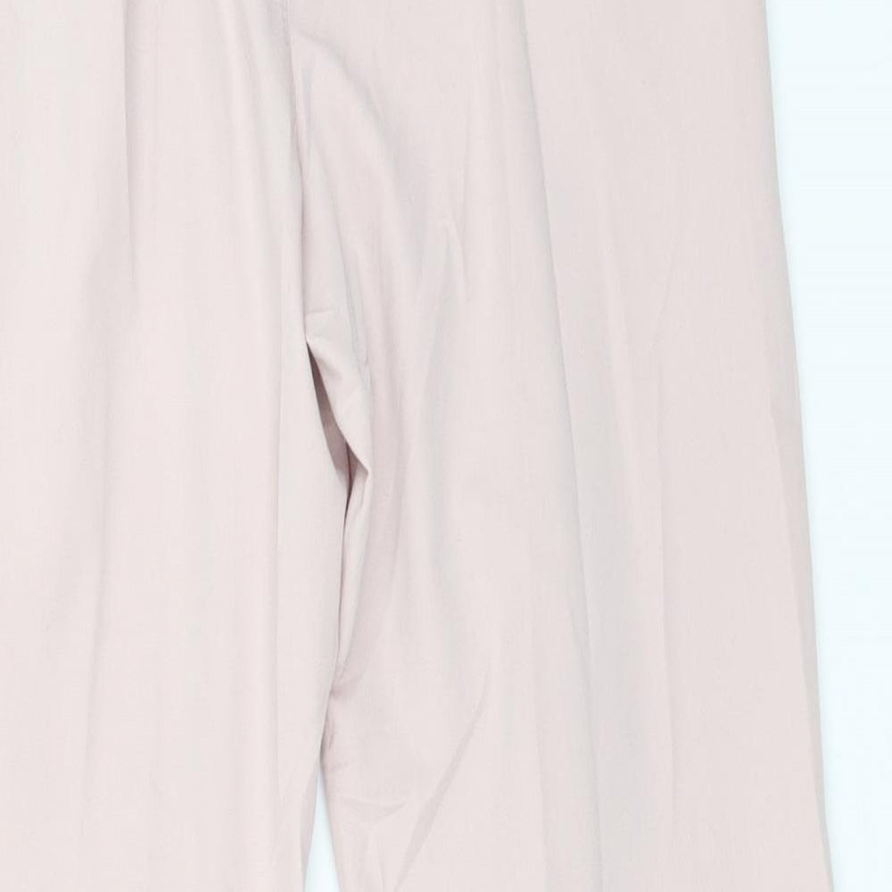 Boohoo Womens Pink Polyester Carrot Trousers Size S L27 in Regular
