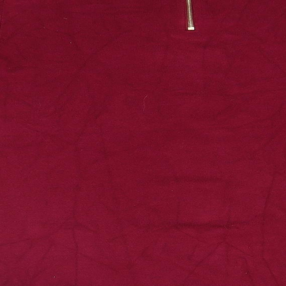 M&Co Womens Pink Round Neck Viscose Pullover Jumper Size 12