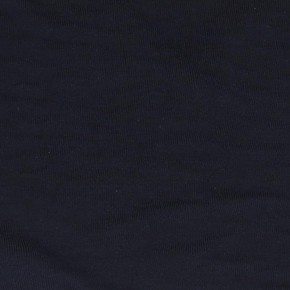 EWM Womens Blue Round Neck Acrylic Cardigan Jumper Size 10
