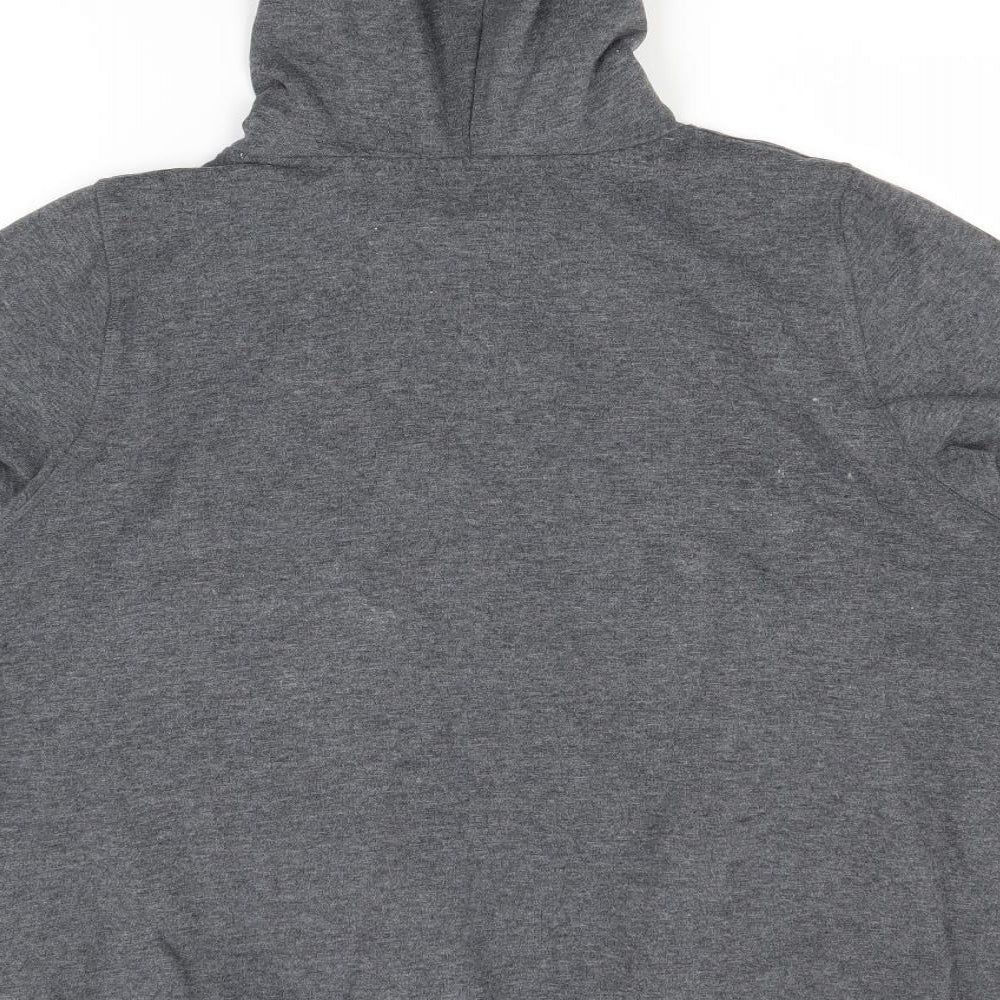 Avenue Womens Grey Polyester Pullover Hoodie Size 18