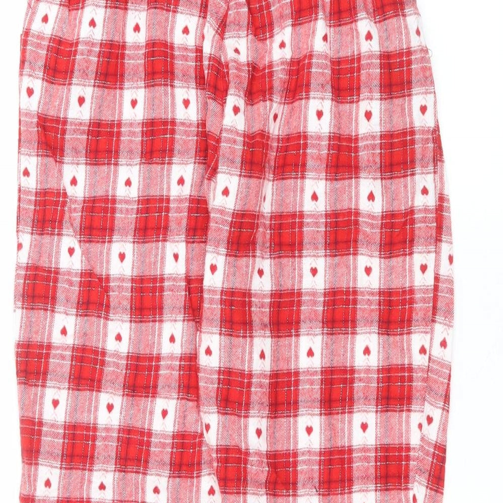 George Womens Red Cotton Trousers Size 8 L24 in Regular