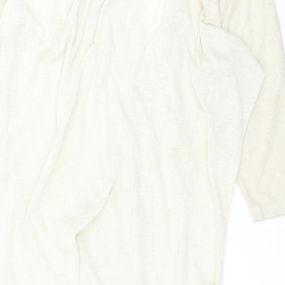 Be you Womens Yellow V-Neck Polyester Cardigan Jumper Size XL