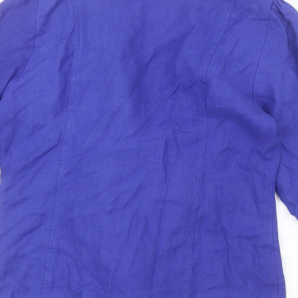 Per Una Womens Blue Jacket Size 14