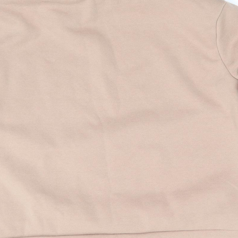 Peacocks Womens Beige Polyester Pullover Sweatshirt Size M