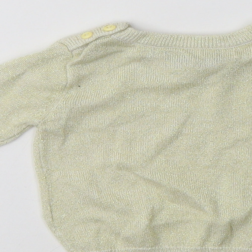 Aygey Baby Gold Viscose Pullover Jumper Size 6-9 Months