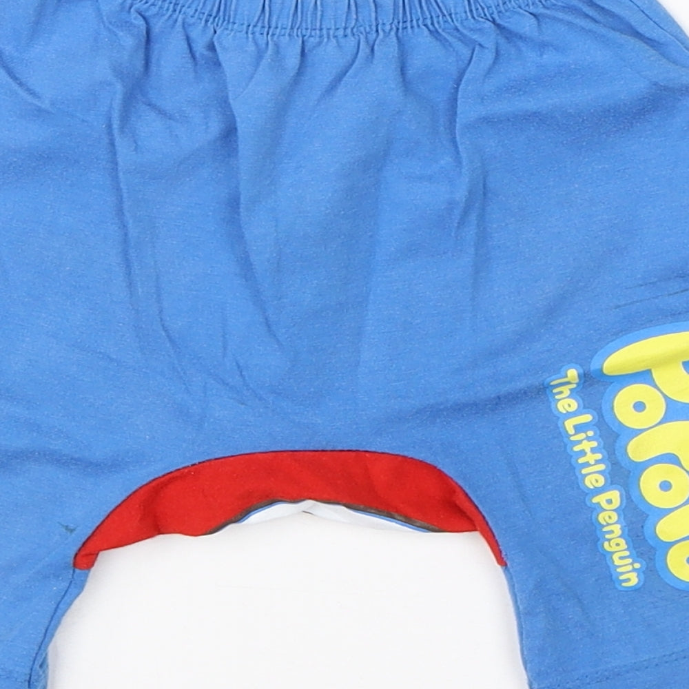 Pororo Boys Blue Cotton Sweatpants Trousers Size 12 Months - pororo