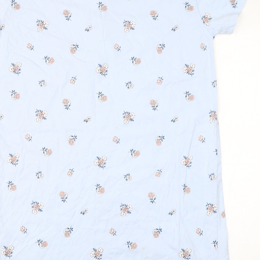 Primark Womens Blue Floral Cotton Dress Size S
