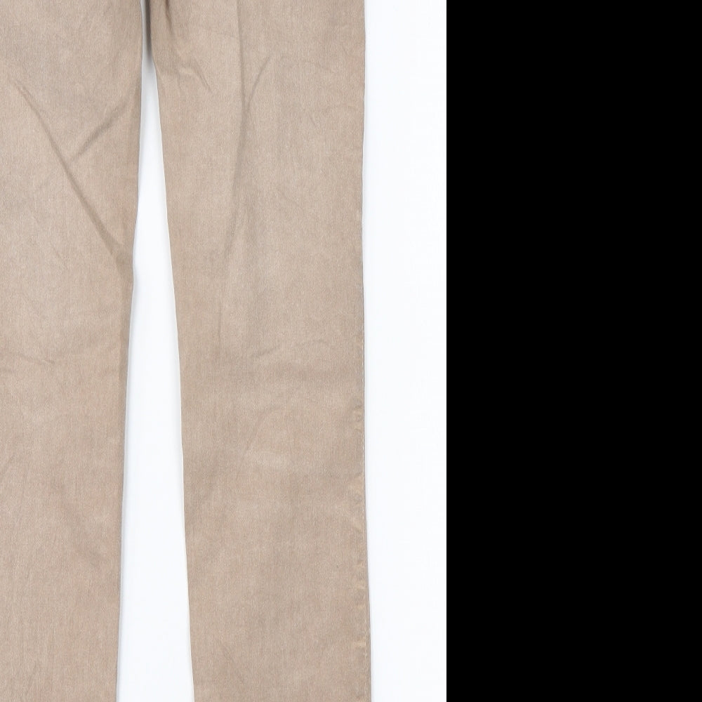 Dranella Womens Brown Cotton Straight Jeans Size 36 L30 in Slim