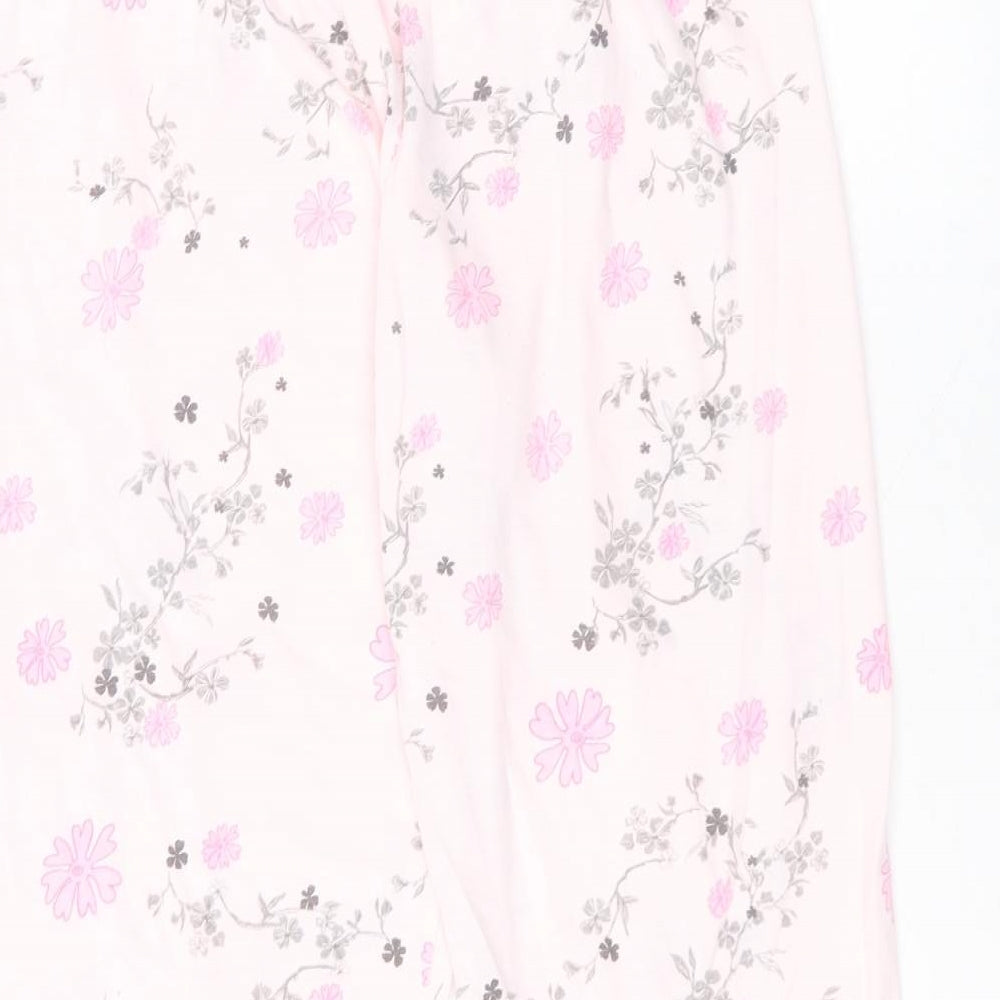 Bonmarché Womens Pink Polyester Trousers Size 12 L22 in Regular