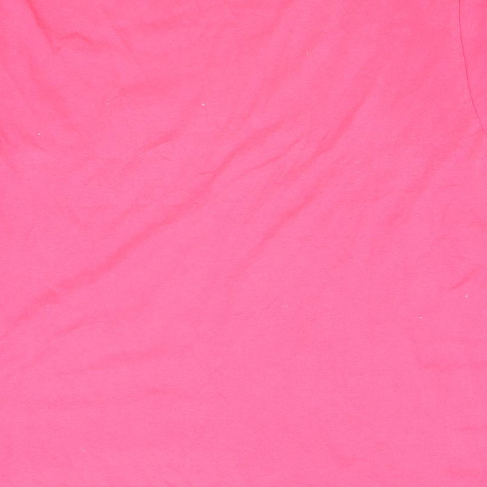 Blue Harbour Womens Pink Cotton Basic T-Shirt Size L Round Neck