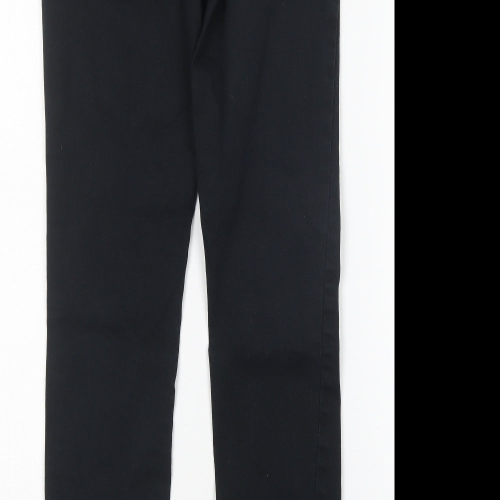 H&M Womens Black Cotton Skinny Jeans Size 8 L29 in Regular