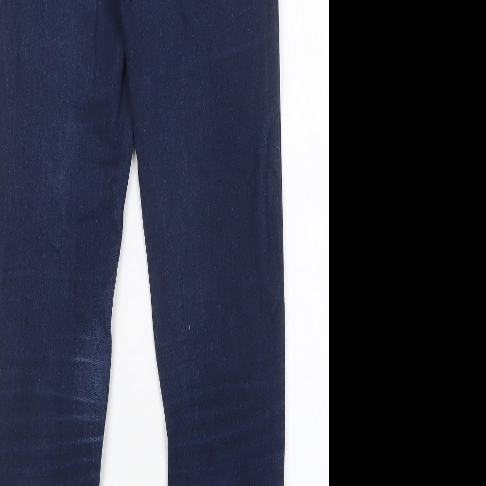 Denim co Womens Blue Cotton Skinny Jeans Size 10 L28 in Regular