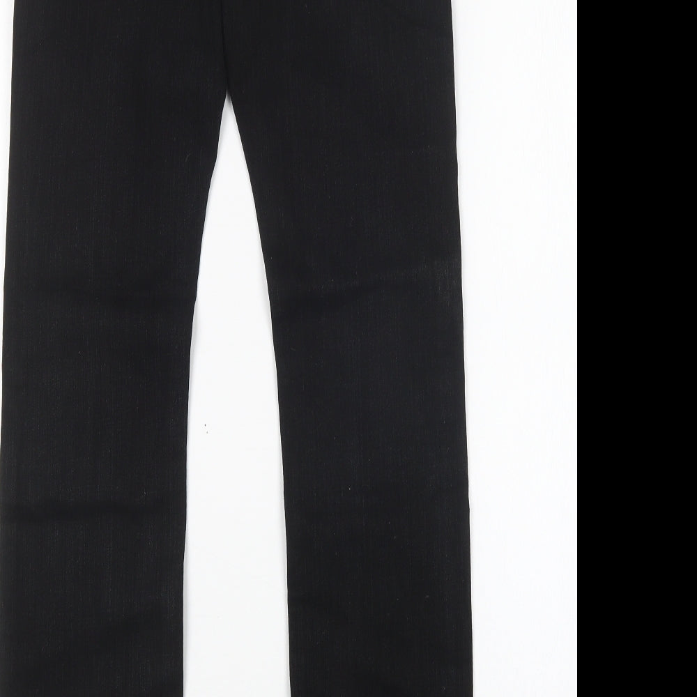 NEXT Womens Black Cotton Skinny Jeans Size 8 L31 in Regular