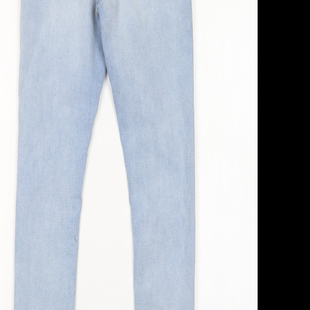 Denim co Womens Blue Cotton Skinny Jeans Size 8 L28 in Regular