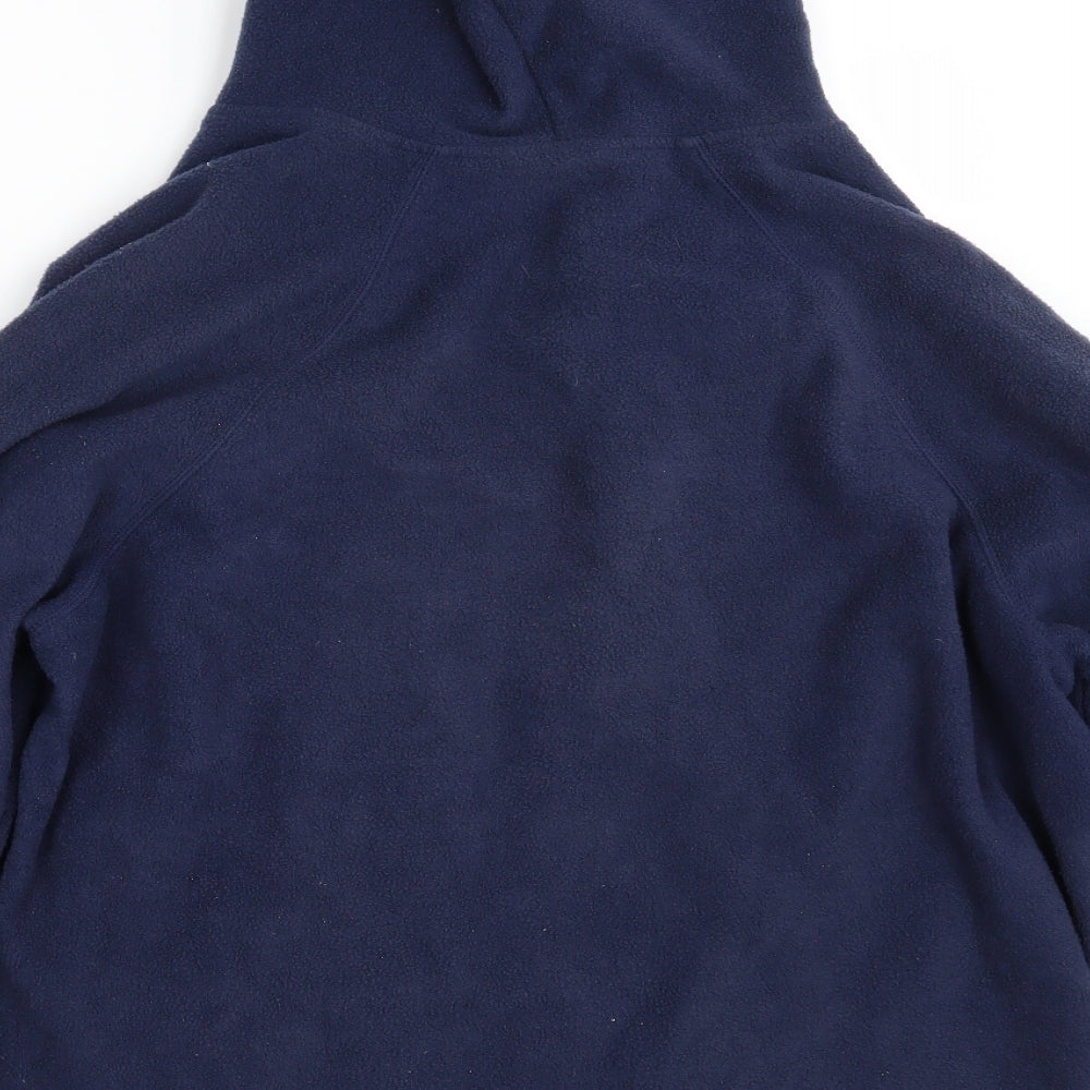 Casual Comfort Womens Blue Collared Polyester Full Zip Jumper Size 20