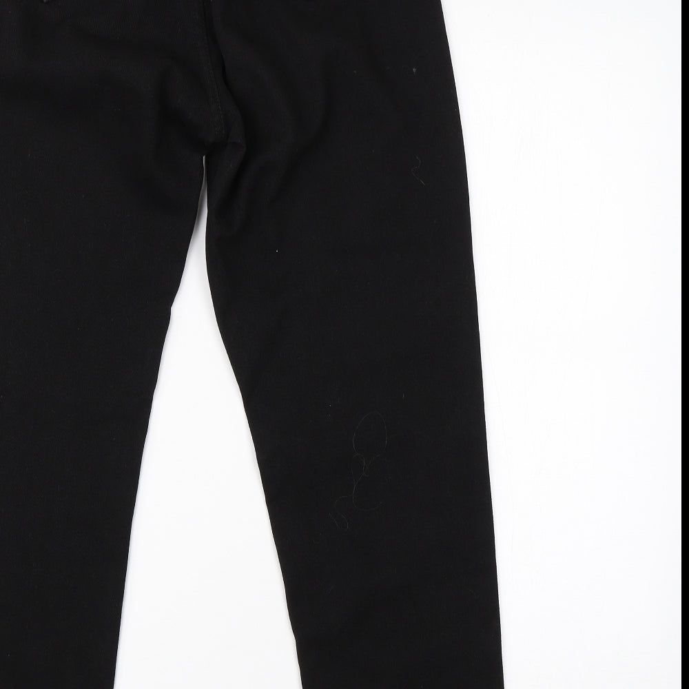 SheIn Womens Black Cotton Straight Jeans Size M L26 in Regular