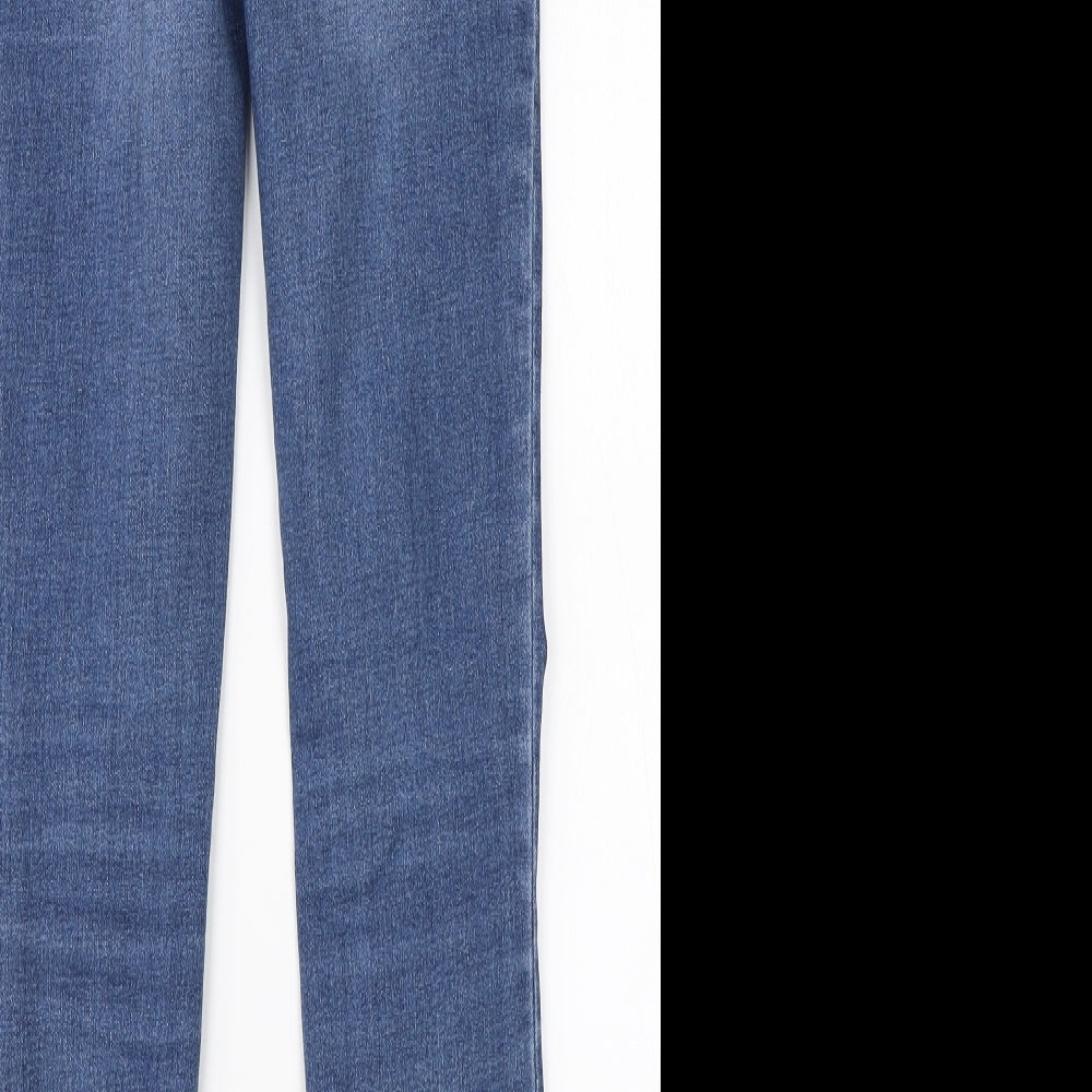 / Denim Womens Blue Cotton Skinny Jeans Size 10 L28 in Regular