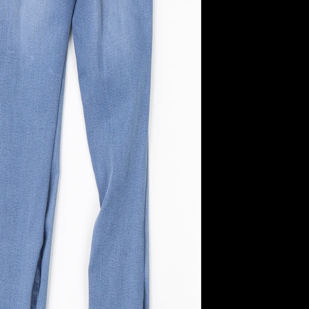 Dorothy Perkins Womens Blue Cotton Skinny Jeans Size 6 L28 in Regular