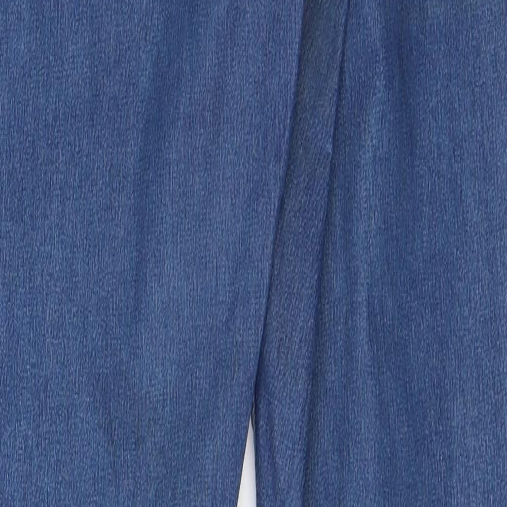 Miss Selfridge Womens Blue Cotton Skinny Jeans Size 8 L28 in Regular
