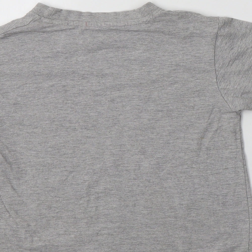 Matalan Boys Grey Cotton Basic T-Shirt Size 4-5 Years Crew Neck - San Fran