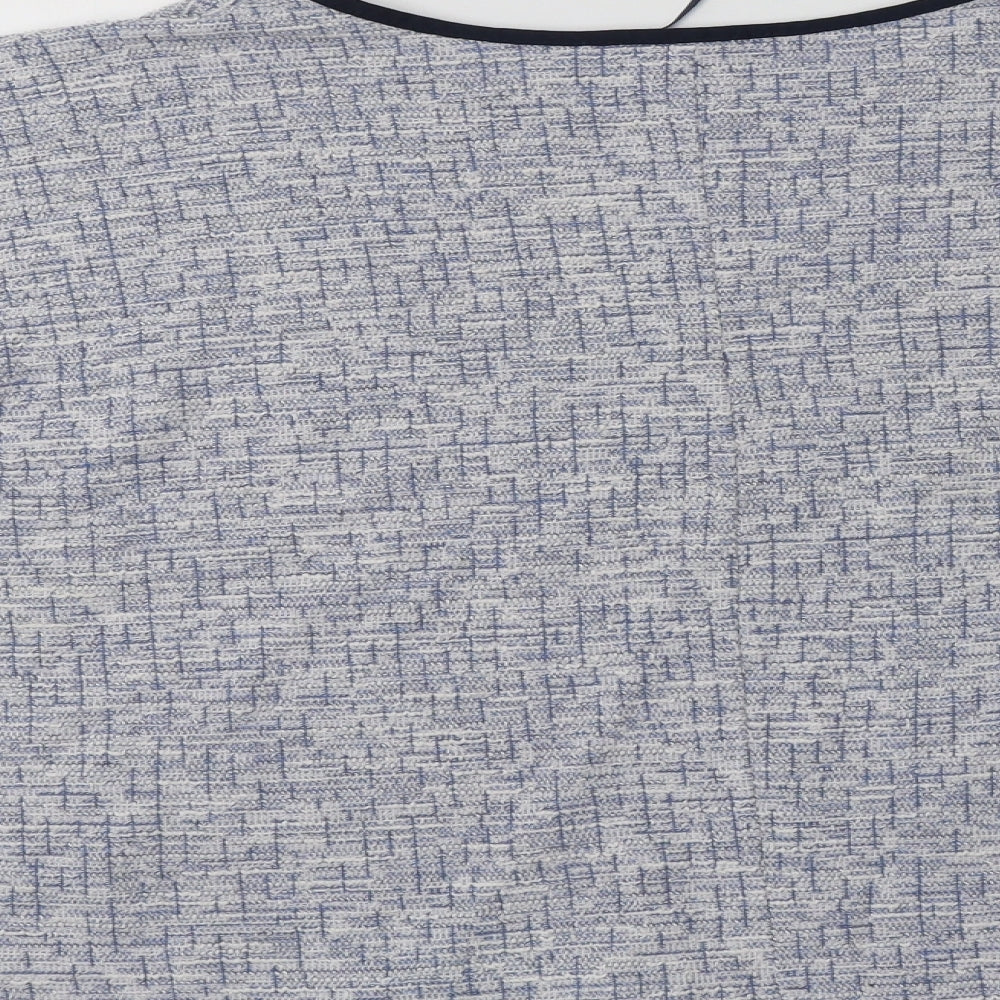 Peimark Womens Blue Crew Neck Polyester Pullover Jumper Size 18