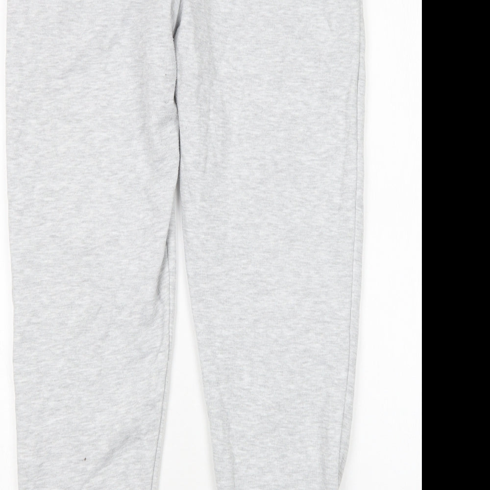Jeff & Co Womens Grey Cotton Sweatpants Trousers Size 10 L27 in Regular