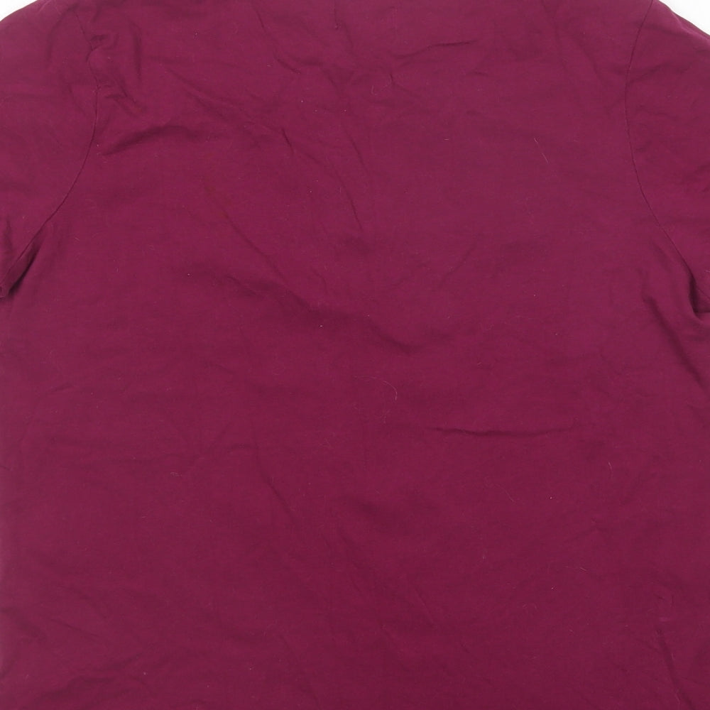 F&F Womens Purple Cotton Top Pyjama Top Size 8