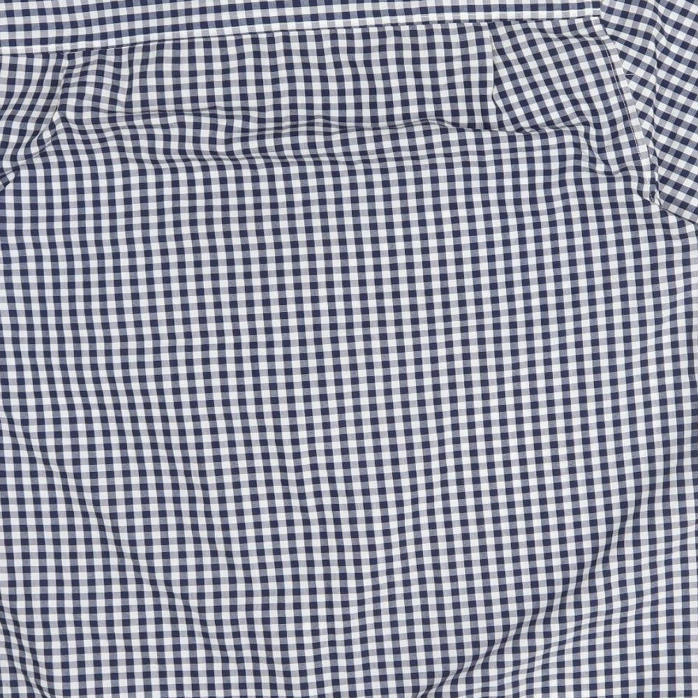 Premier Mens Multicoloured Check Cotton Button-Up Size M Collared